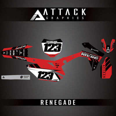 Attack Graphics Custom Renegade Complete Bike Graphics Kit#206979-P