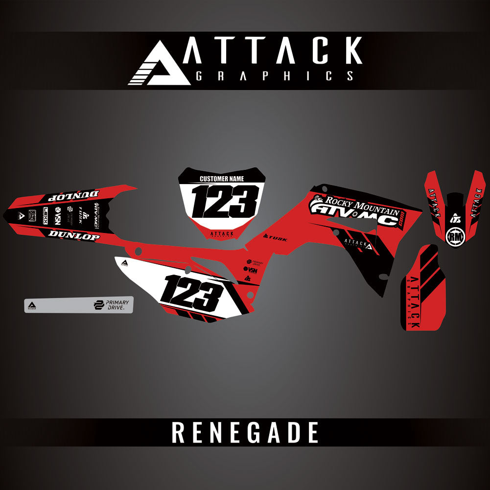 Attack Graphics Custom Renegade Complete Bike Graphics Kit#206979-P