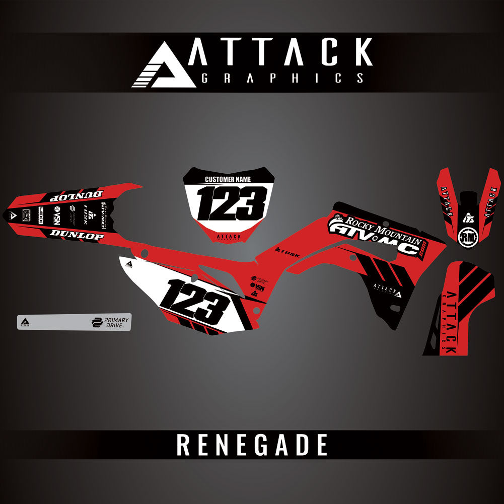 Attack Graphics Custom Renegade Complete Bike Graphics Kit#206979-P