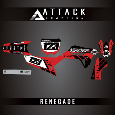 Attack Graphics Custom Renegade Complete Bike Graphics Kit#206979-P