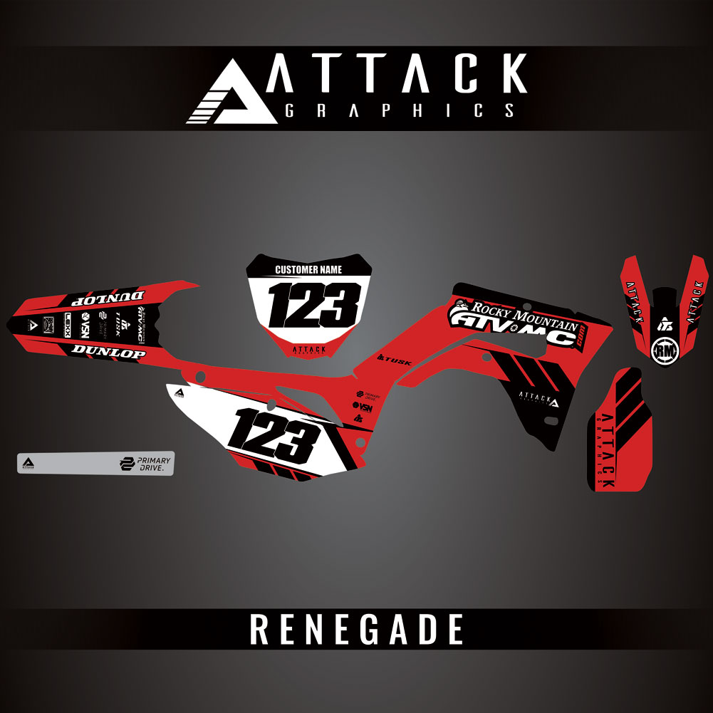 Attack Graphics Custom Renegade Complete Bike Graphics Kit#206979-P