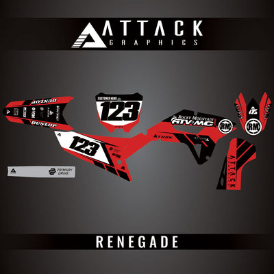 Attack Graphics Custom Renegade Complete Bike Graphics Kit#206979-P