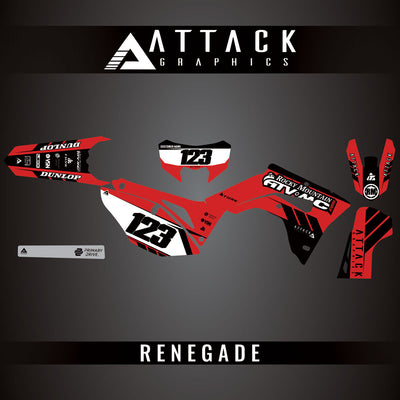 Attack Graphics Custom Renegade Complete Bike Graphics Kit#206979-P