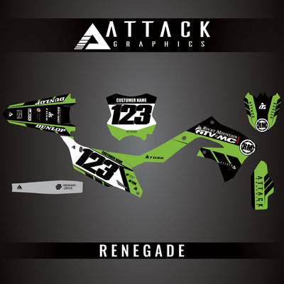 Attack Graphics Custom Renegade Complete Bike Graphics Kit#206979-P