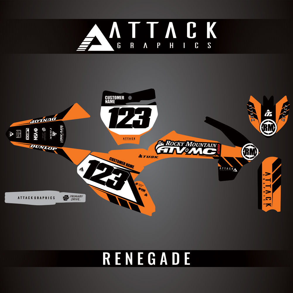 Attack Graphics Custom Renegade Complete Bike Graphics Kit#206979-P