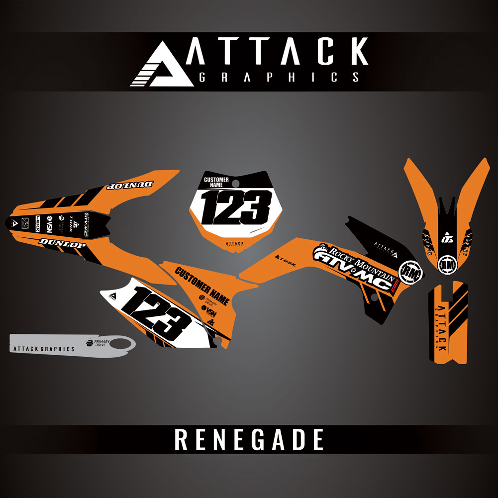 Attack Graphics Custom Renegade Complete Bike Graphics Kit#206979-P