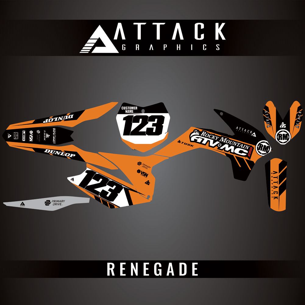 Attack Graphics Custom Renegade Complete Bike Graphics Kit#206979-P