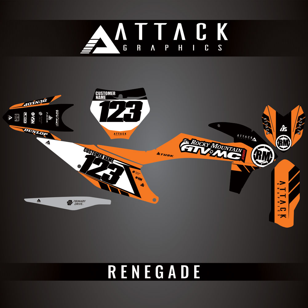 Attack Graphics Custom Renegade Complete Bike Graphics Kit#206979-P