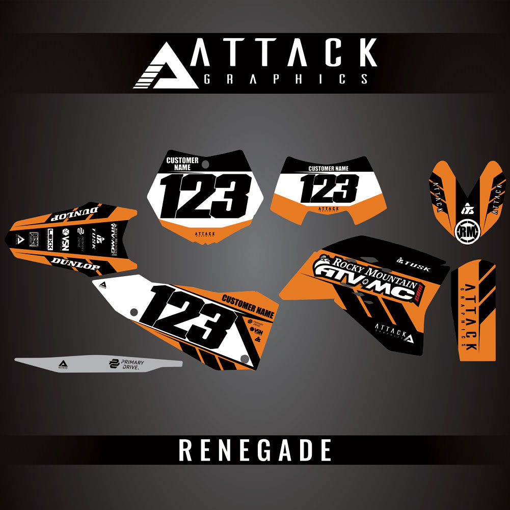 Attack Graphics Custom Renegade Complete Bike Graphics Kit#206979-P