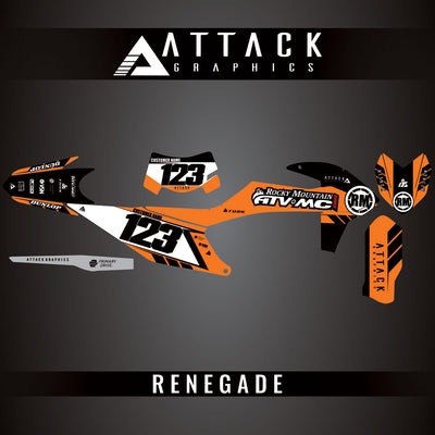 Attack Graphics Custom Renegade Complete Bike Graphics Kit#206979-P