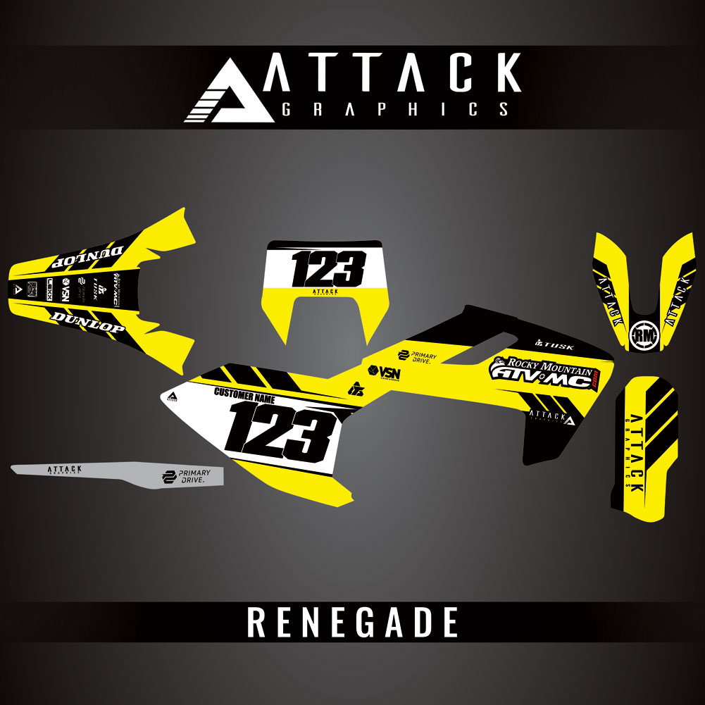 Attack Graphics Custom Renegade Complete Bike Graphics Kit#206979-P