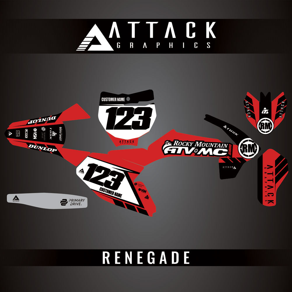 Attack Graphics Custom Renegade Complete Bike Graphics Kit#206979-P