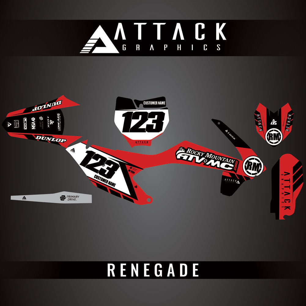 Attack Graphics Custom Renegade Complete Bike Graphics Kit#206979-P