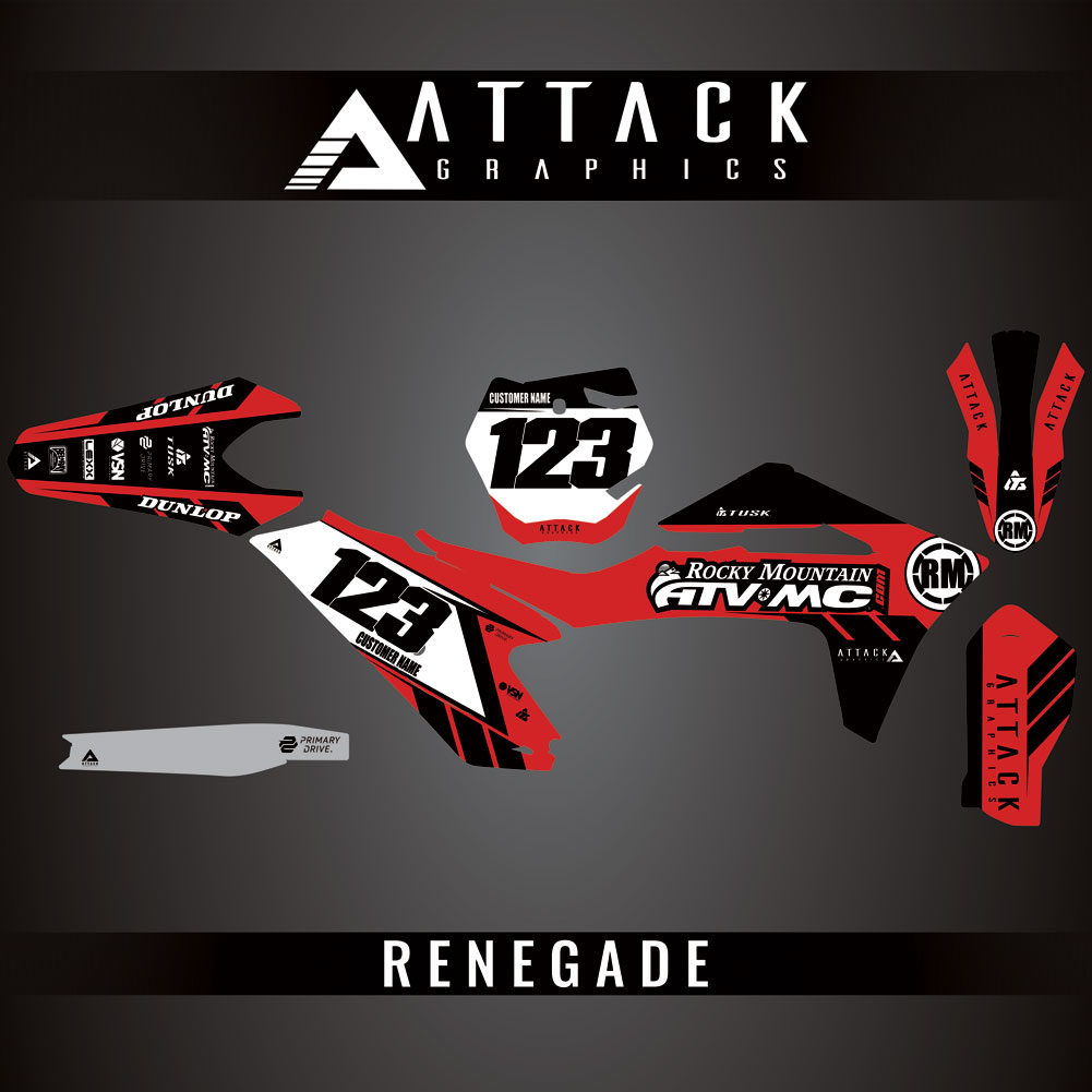 Attack Graphics Custom Renegade Complete Bike Graphics Kit#206979-P