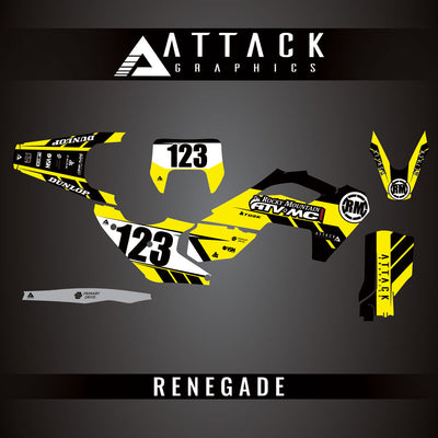 Attack Graphics Custom Renegade Complete Bike Graphics Kit#206979-P1