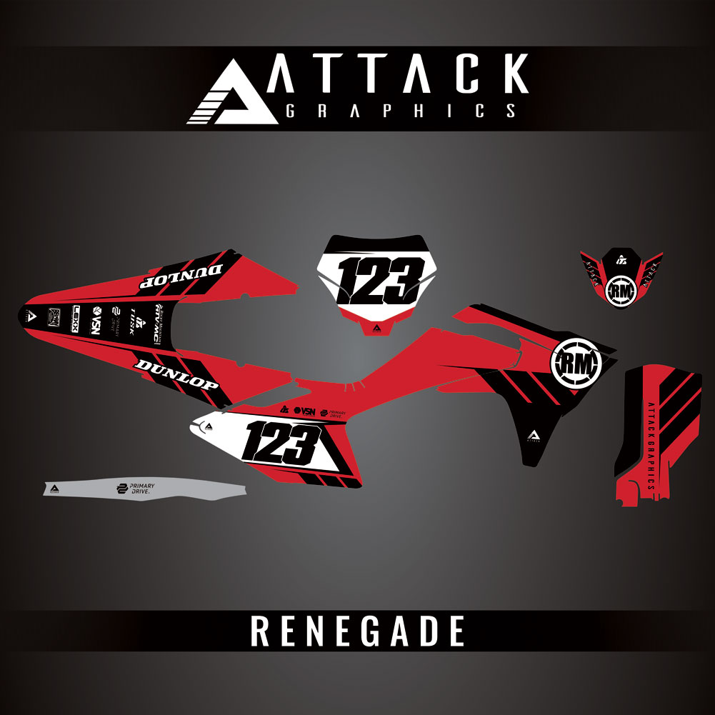 Attack Graphics Custom Renegade Complete Bike Graphics Kit#206979-P1