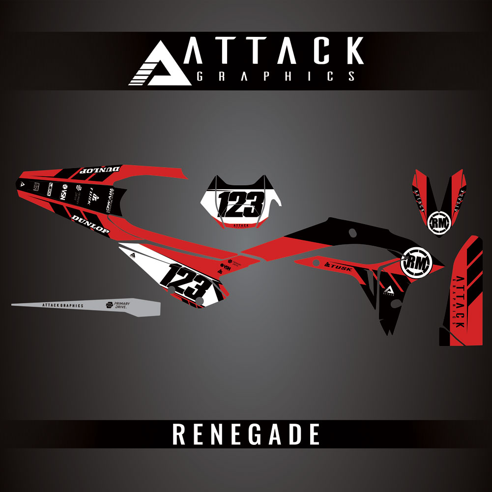 Attack Graphics Custom Renegade Complete Bike Graphics Kit#206979-P1