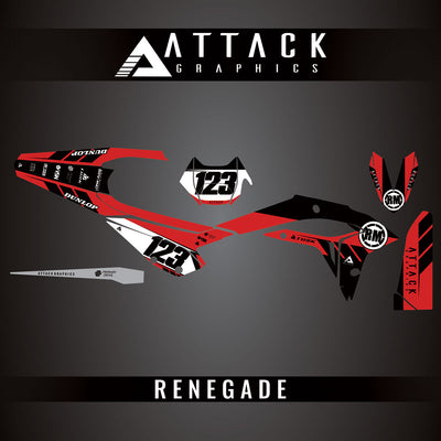 Attack Graphics Custom Renegade Complete Bike Graphics Kit#206979-P1