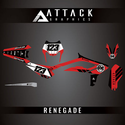 Attack Graphics Custom Renegade Complete Bike Graphics Kit#206979-P1