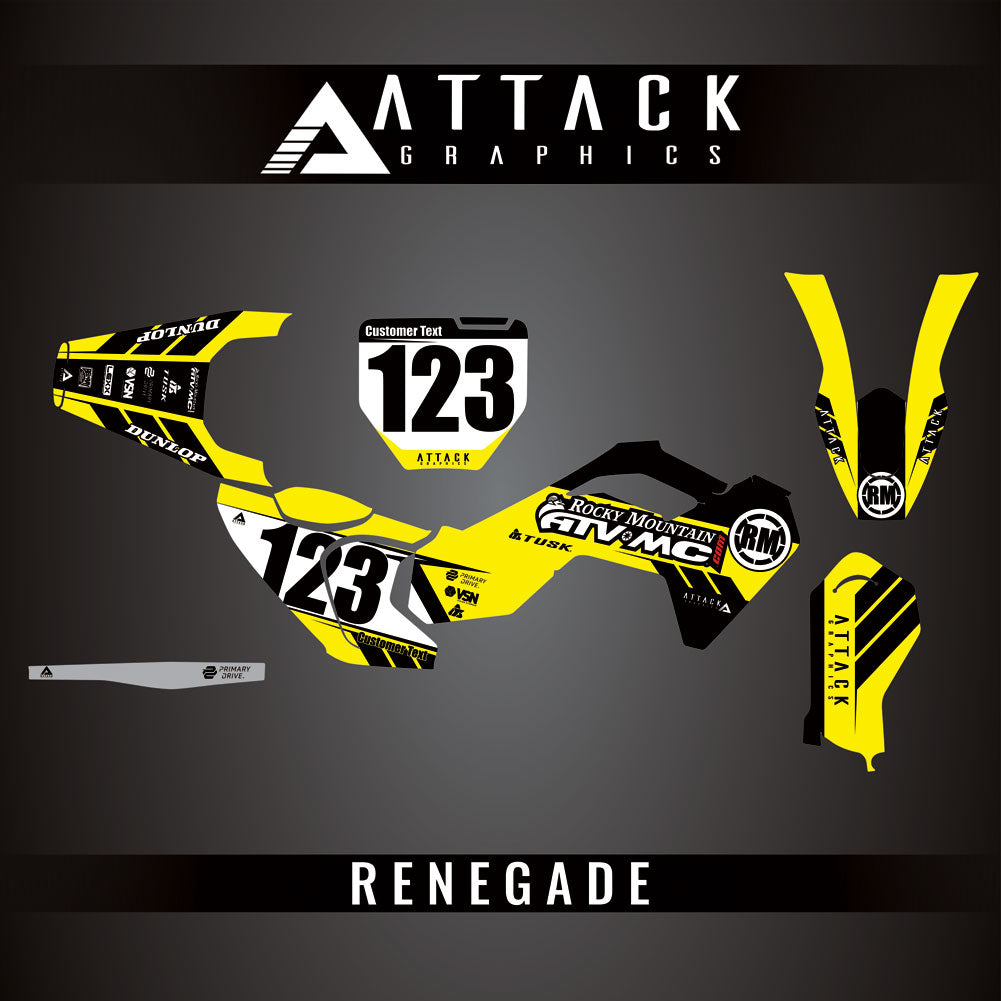 Attack Graphics Custom Renegade Complete Bike Graphics Kit#206979-P1