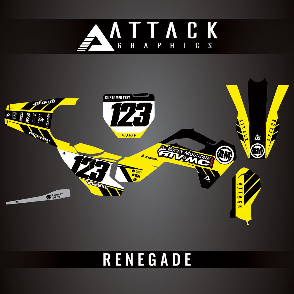 Attack Graphics Custom Renegade Complete Bike Graphics Kit#206979-P1