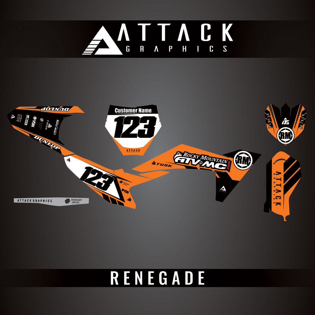 Attack Graphics Custom Renegade Complete Bike Graphics Kit#206979-P1