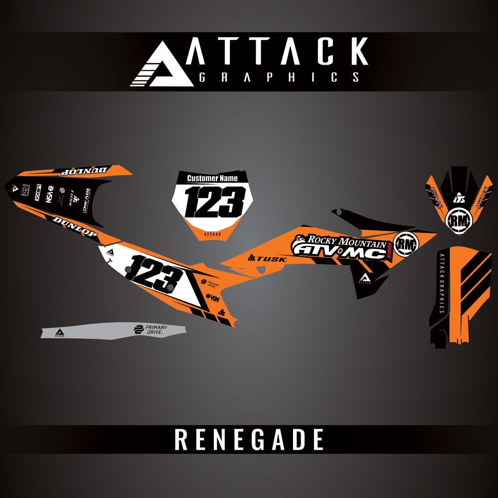 Attack Graphics Custom Renegade Complete Bike Graphics Kit#206979-P1