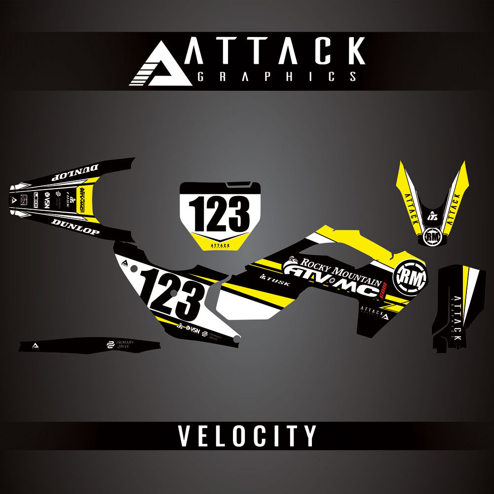 Attack Graphics Custom Velocity Complete Bike Graphics Kit#206982-P