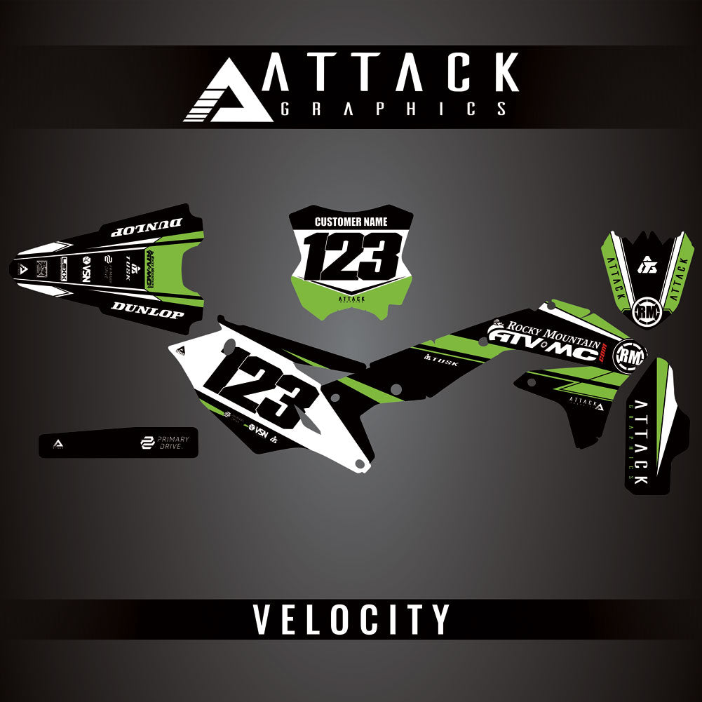 Attack Graphics Custom Velocity Complete Bike Graphics Kit#206982-P