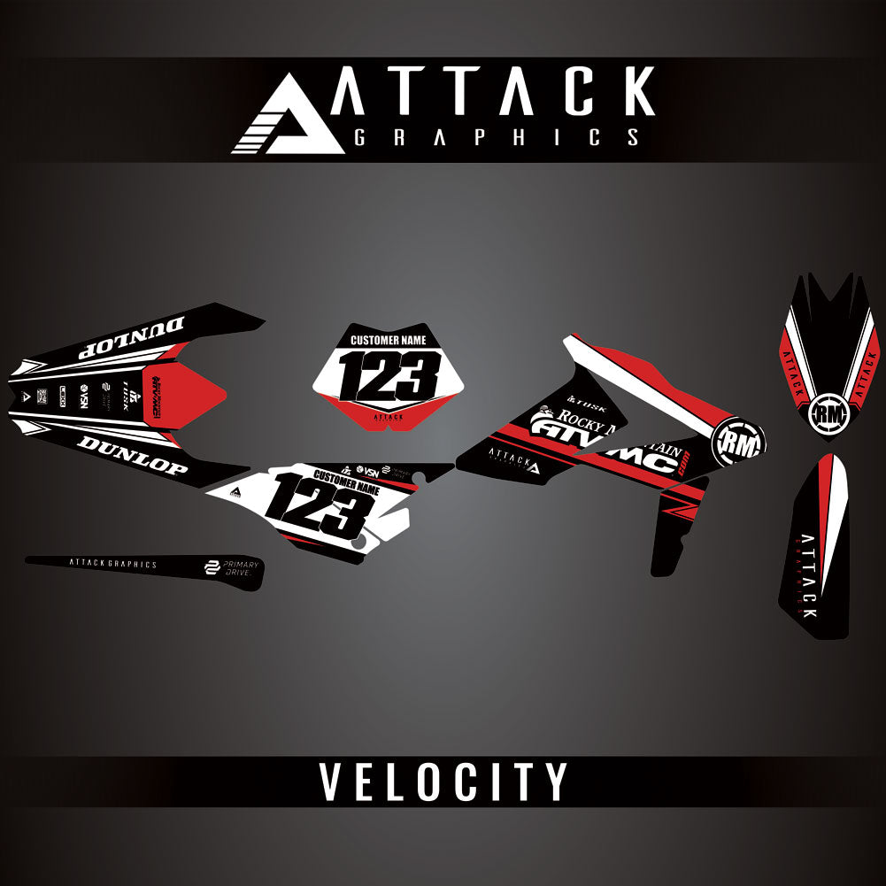 Attack Graphics Custom Velocity Complete Bike Graphics Kit#206982-P