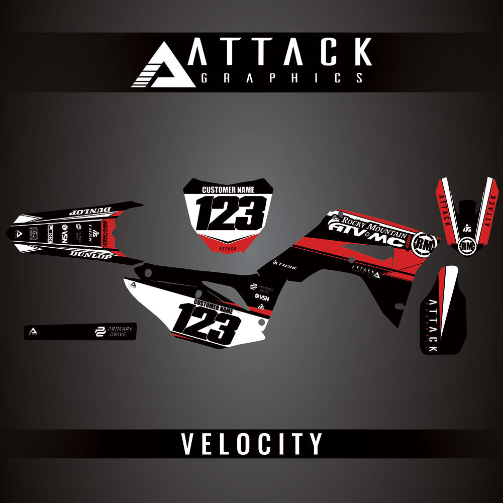 Attack Graphics Custom Velocity Complete Bike Graphics Kit#206982-P