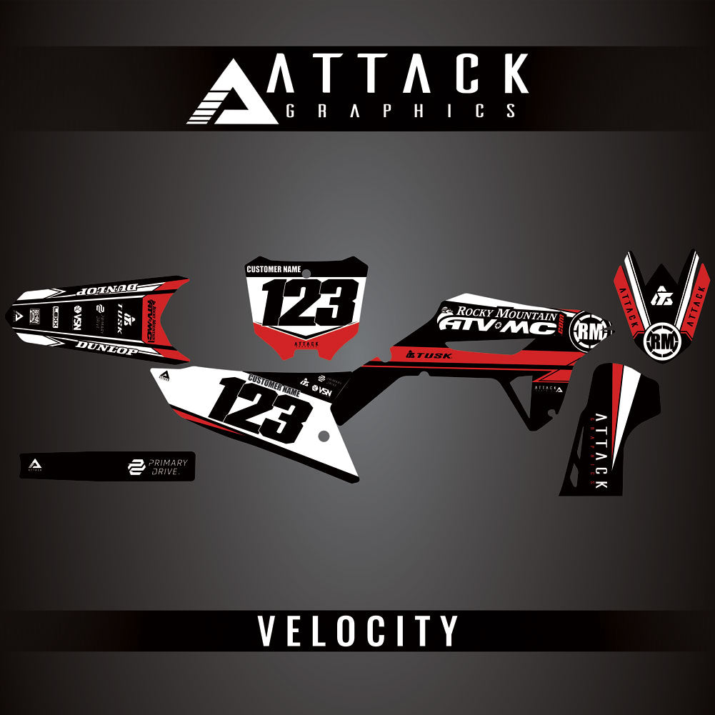 Attack Graphics Custom Velocity Complete Bike Graphics Kit#206982-P