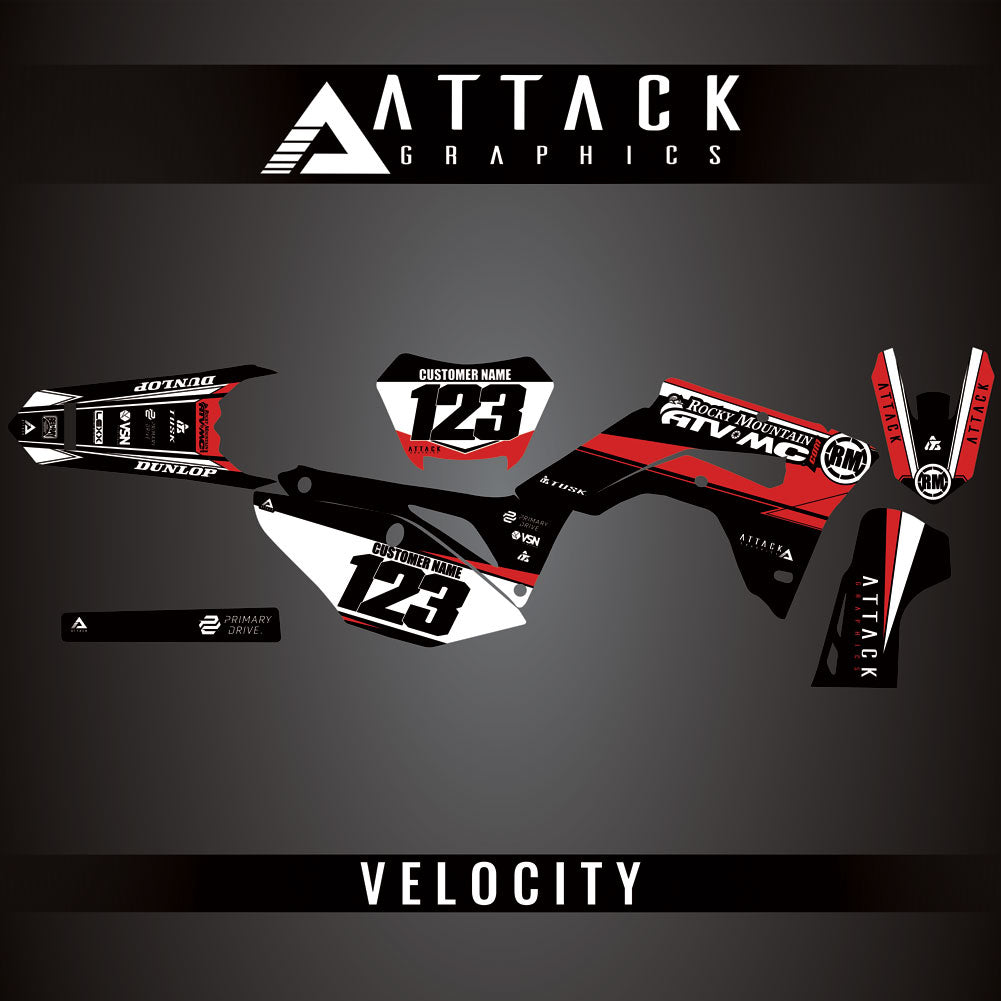 Attack Graphics Custom Velocity Complete Bike Graphics Kit#206982-P