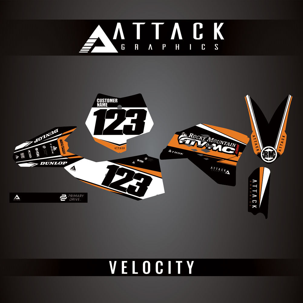 Attack Graphics Custom Velocity Complete Bike Graphics Kit#206982-P