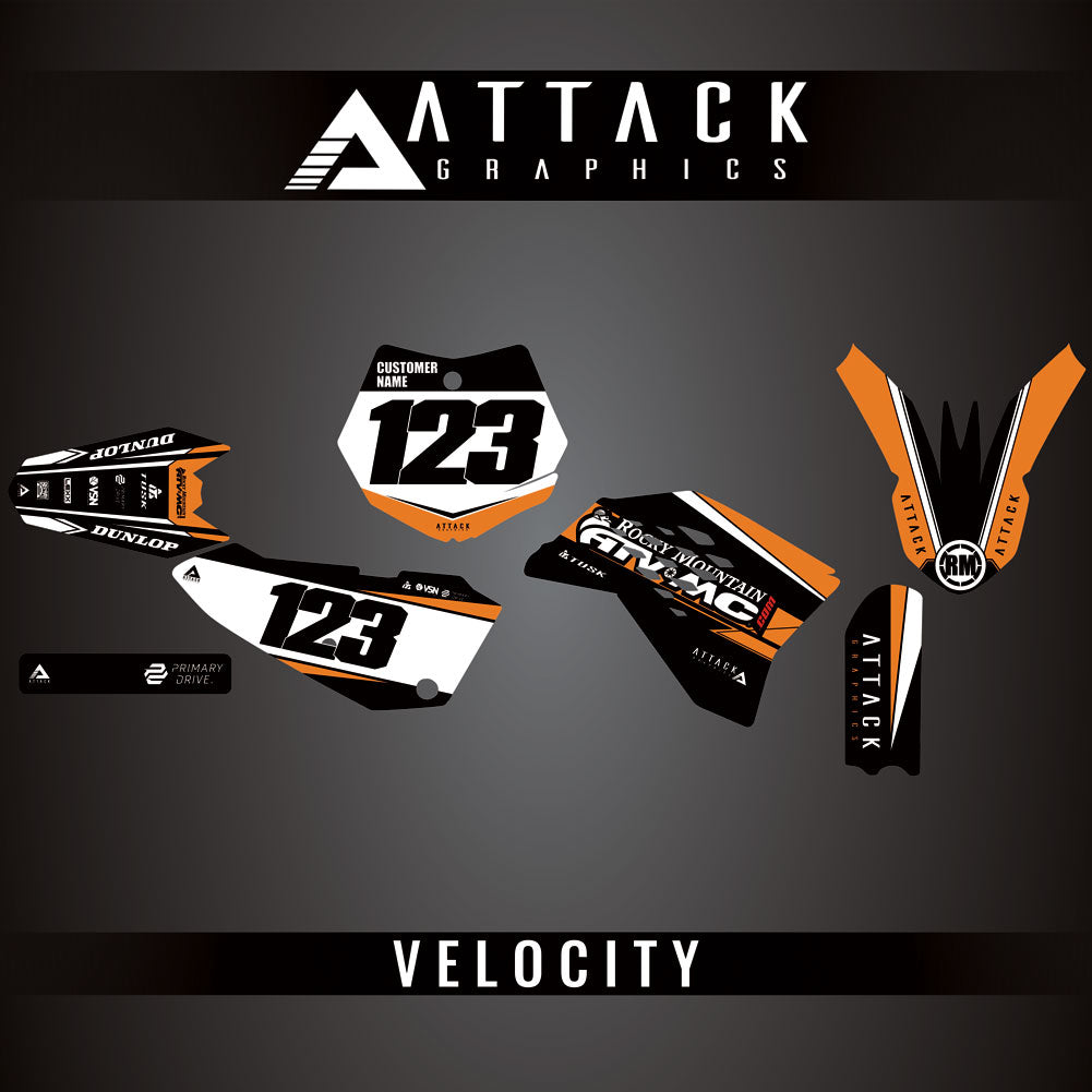 Attack Graphics Custom Velocity Complete Bike Graphics Kit#206982-P