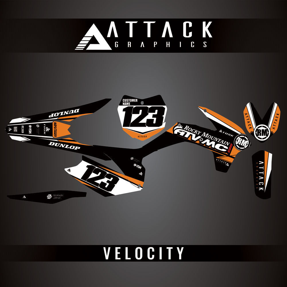 Attack Graphics Custom Velocity Complete Bike Graphics Kit#206982-P