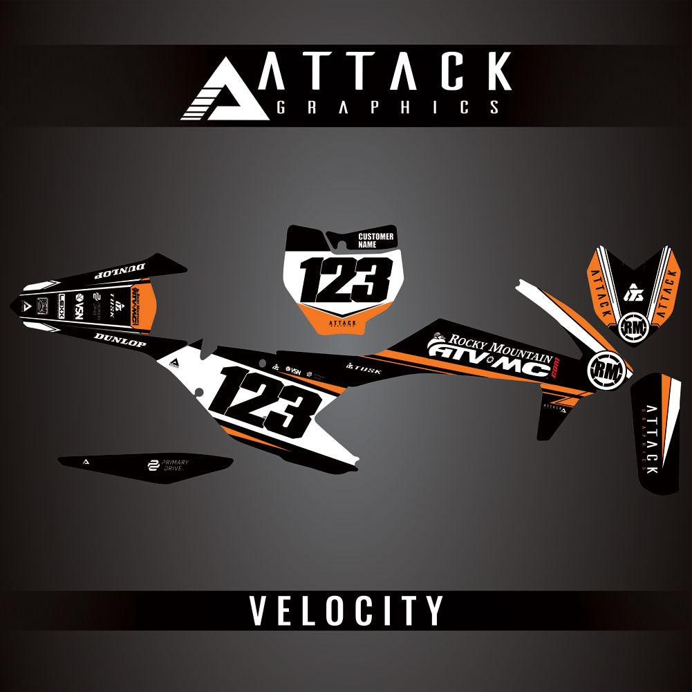 Attack Graphics Custom Velocity Complete Bike Graphics Kit#206982-P