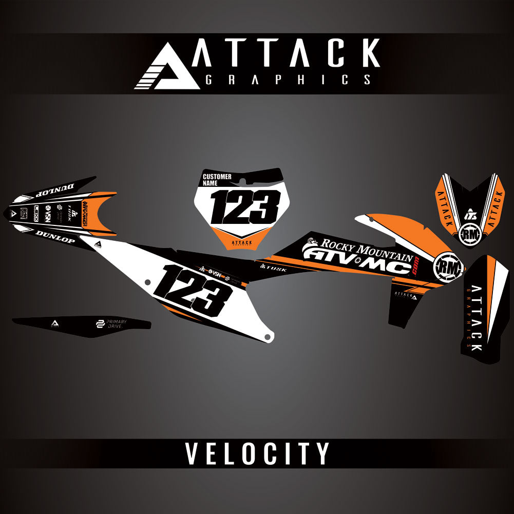 Attack Graphics Custom Velocity Complete Bike Graphics Kit#206982-P