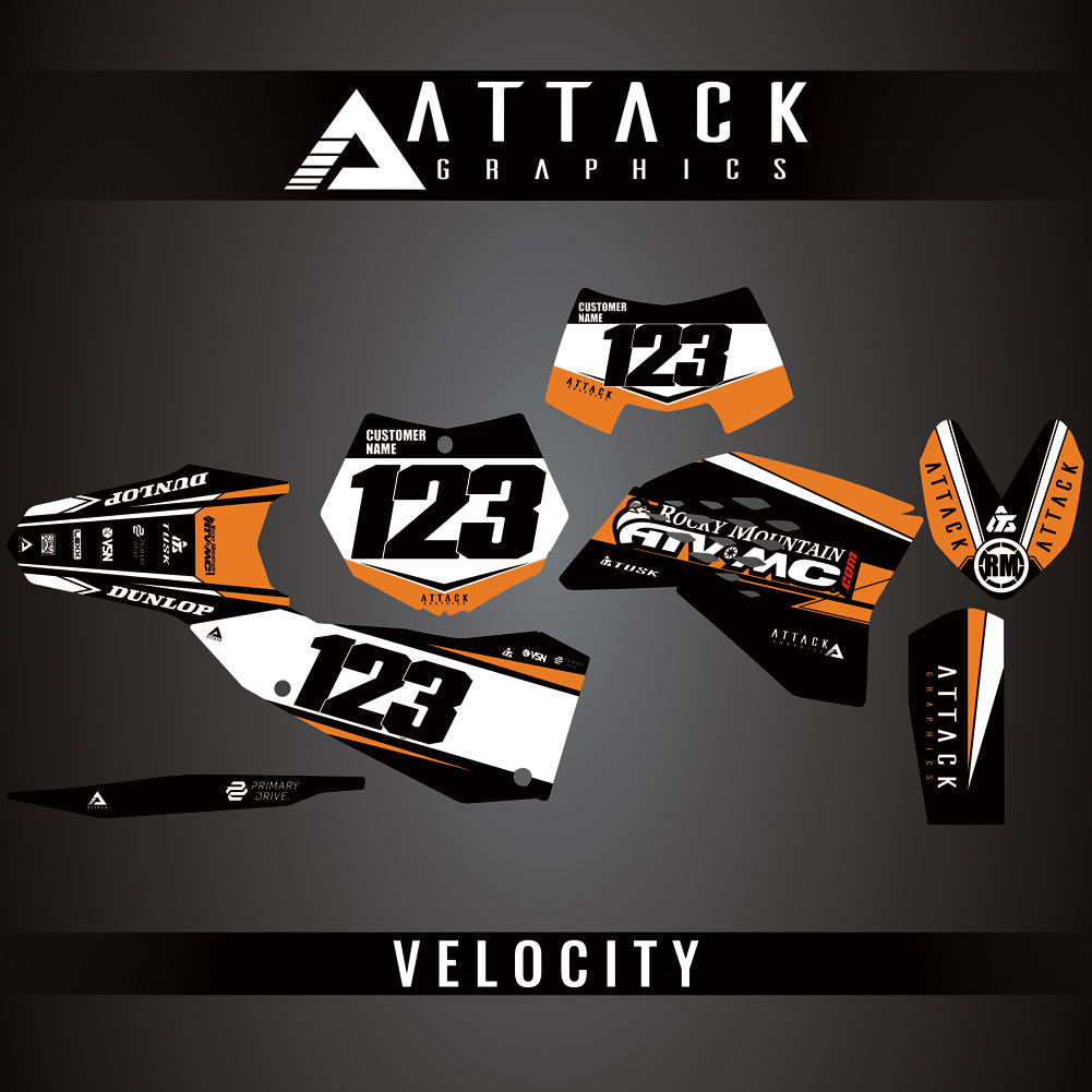 Attack Graphics Custom Velocity Complete Bike Graphics Kit#206982-P