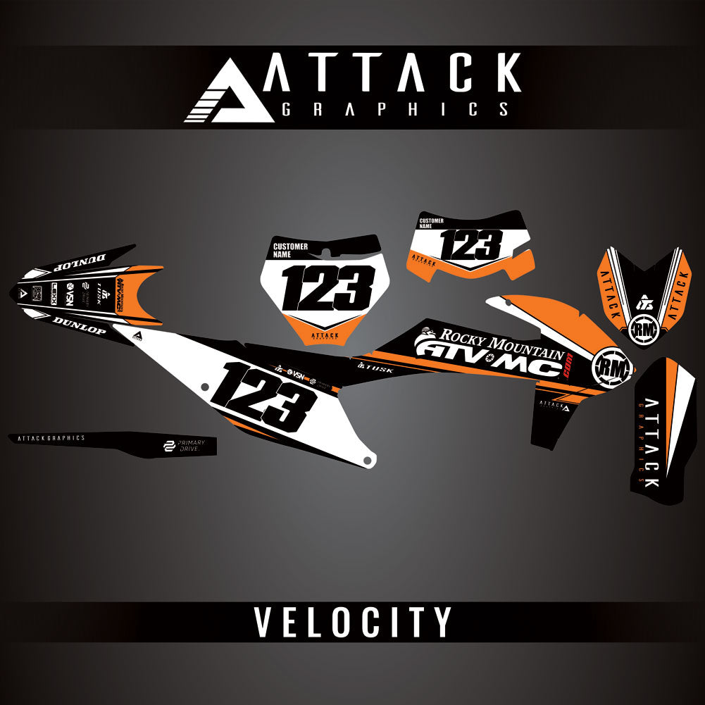 Attack Graphics Custom Velocity Complete Bike Graphics Kit#206982-P