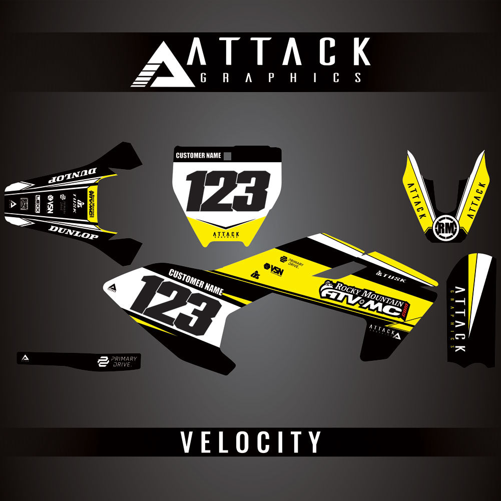 Attack Graphics Custom Velocity Complete Bike Graphics Kit#206982-P