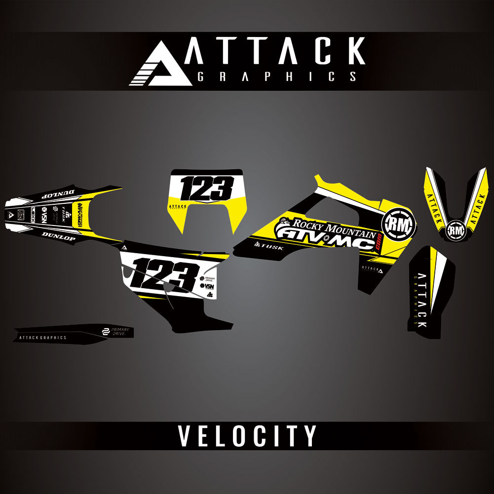 Attack Graphics Custom Velocity Complete Bike Graphics Kit#206982-P