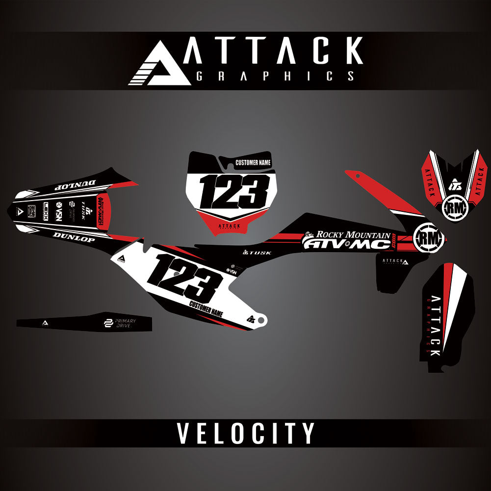 Attack Graphics Custom Velocity Complete Bike Graphics Kit#206982-P