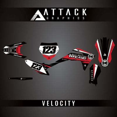 Attack Graphics Custom Velocity Complete Bike Graphics Kit#206982-P1