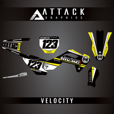 Attack Graphics Custom Velocity Complete Bike Graphics Kit#206982-P1