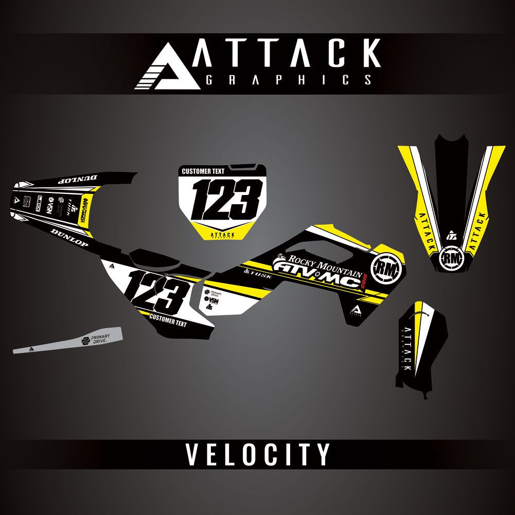 Attack Graphics Custom Velocity Complete Bike Graphics Kit#206982-P1