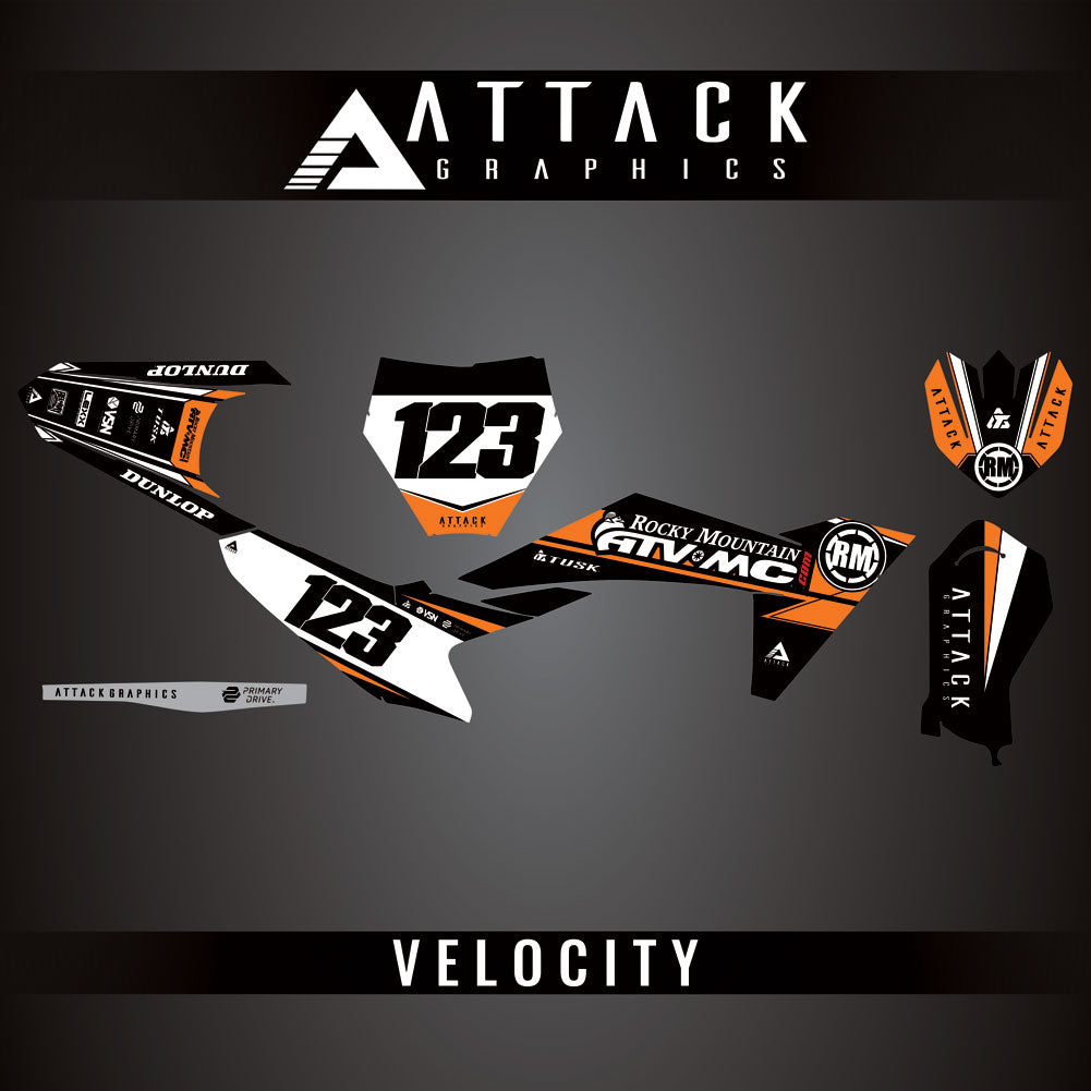 Attack Graphics Custom Velocity Complete Bike Graphics Kit#206982-P1