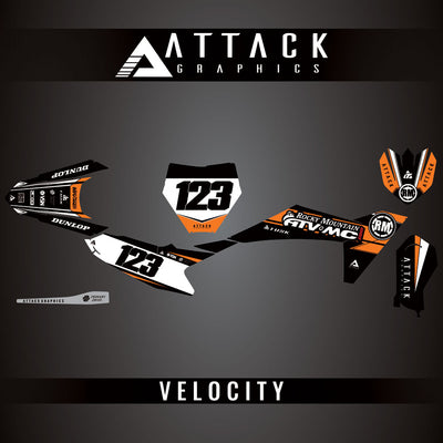 Attack Graphics Custom Velocity Complete Bike Graphics Kit#206982-P1