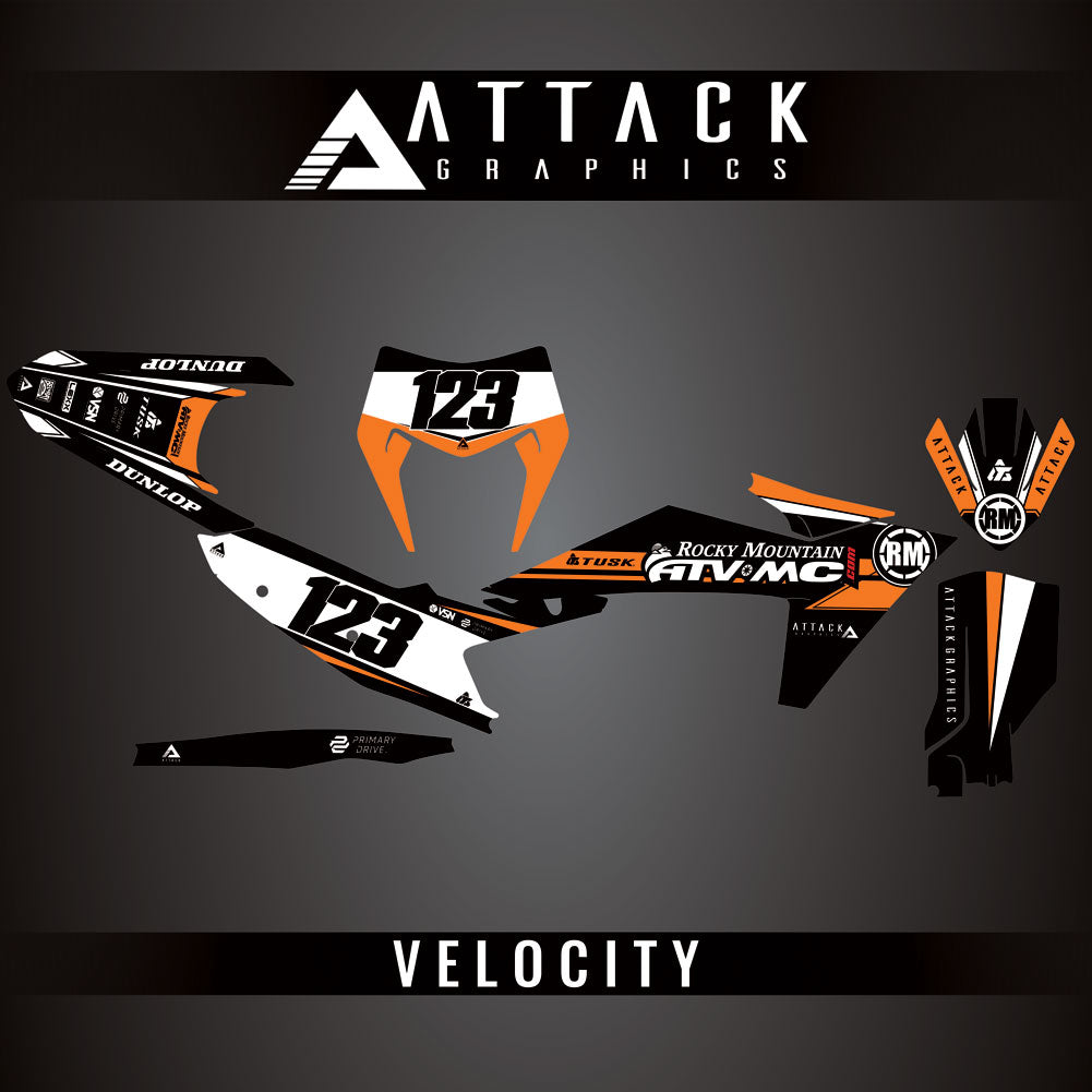 Attack Graphics Custom Velocity Complete Bike Graphics Kit#206982-P1