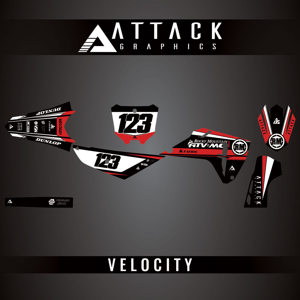 Attack Graphics Custom Velocity Complete Bike Graphics Kit#206982-P1